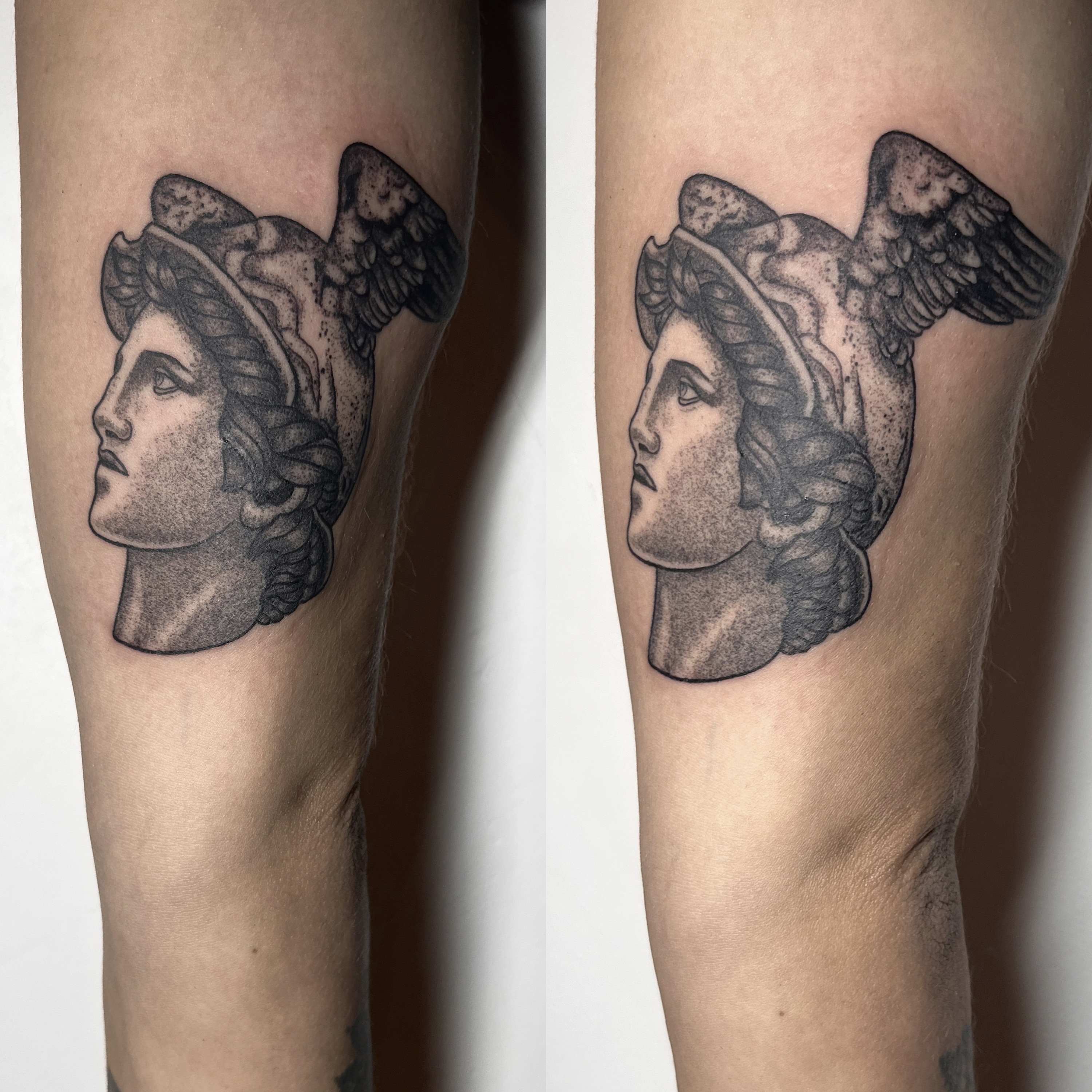 tatouage statue romaine